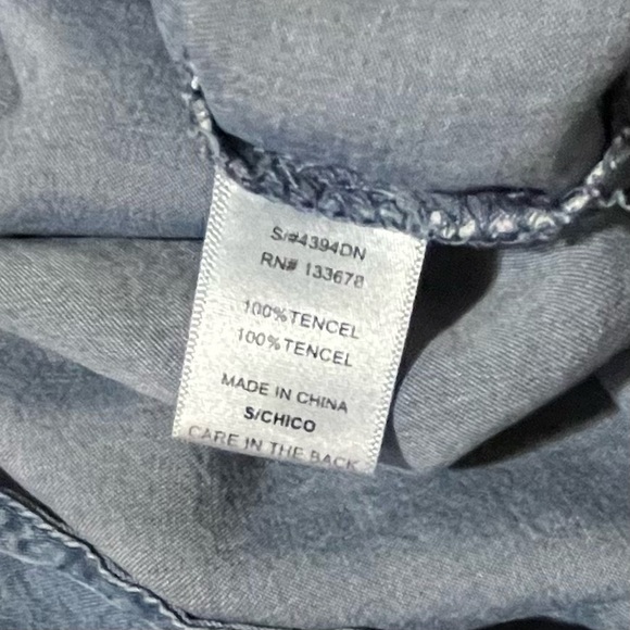 Anna-Kaci Blue Denim Shirt Dress - Picture 7 of 7